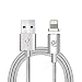 Produktbild Magnetisches Lightning Kabel, Hizek Nylon Magnetic 2nd Gen USB Ladekabel Datenkabel für iPhone 5, 5S, 6, 6S, Plus, iPad (Silber)