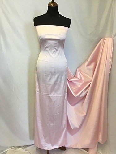 Iana Fabrics NEW Designer Baby Pink Stretch Slub Dupion Silk Fabric 56" 143cm dress 1/2 MTR P