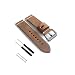 Produktbild Feicuan Echtes Leder Uhrenarmband für Garmin Fenix 3 HR, 26mm Männer Vintage Lederband Einstellbare Ersatz Armband für Fenix 5X (Kaffee)