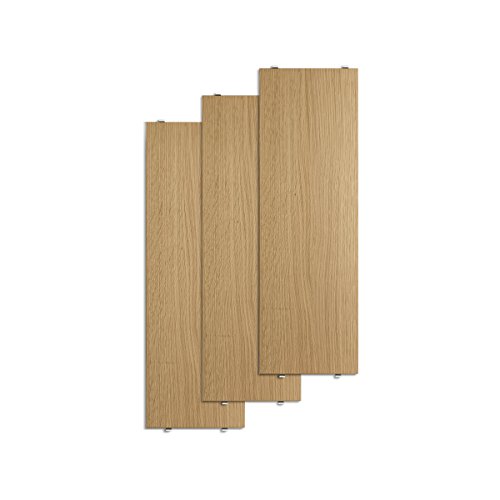 String Regalboden 58 x 20cm 3er-Pack, Eiche