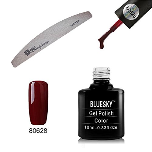 Bluesky Craft Culture Collection 80628 Oxblood UV LED Gel Soak off Nail Polish, 10 ml