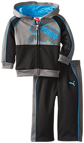 PUMA - Kids Baby Boys Infant Pop Fleece, Black, 24 Months Color: Black Size: 24 Months (Baby/Babe/Infant - Little ones)