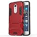Price comparison product image DBIT ZTE Axon 7 mini Case TPU/PC Hybrid Armor Shock-Absorption Bumper and Anti-Scratch Cover with Built-in Kickstand for ZTE Axon 7 mini Red