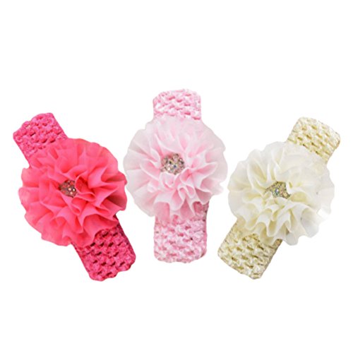 Itaar Baby Girl's Headband Mix Color Hairband Elastic 3Pcs