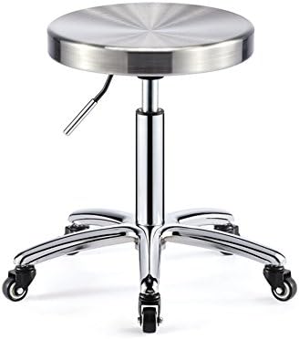 LYYJIUBAD ZHDC® Bar stool, Bar Chair lift Iron High stool Rotate Acrylic Cafe Counter High back Woody Creative Tall Front desk Kitchen Chair European High 41~55.5cm Starkes, starkes Wiegen