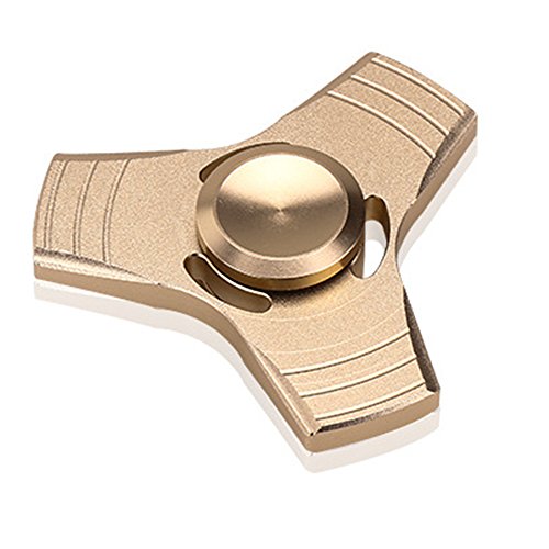 GGG EDC Fidget Tri Hand Spinner Aluminium Durable Stress Reducer Super Long Spinning Time Up to 5 Minutes Kids Adults Toy for Fidgeters ADHD Anxiety Autism Staying Awake-Gold GGG EDC Fidget Tri Hand Spinner Aluminium Durable Stress Reducer Super Long Spinning Time Up to 5 Minutes Kids Adults Toy for Fidgeters ADHD Anxiety Autism Staying Awake-Gold