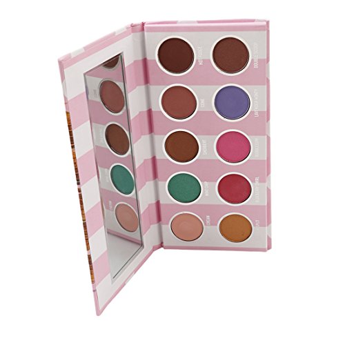 VWH Lidschatten Palette Speiseeis Eyeshadow Palette mit 10 Farben Make-up Set - 5