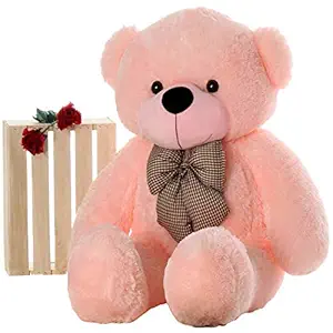 ATIF Extra Large Very Soft Lovable/Huggable Teddy Bear animal for Girlfriend/Birthday Gift/Boy/Girl (3 FEET 90 CM, PINK)