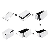 Songmics Sitzhocker Sitzbank mit Stauraum faltbar 2-Sitzer belastbar bis 300 kg kunstleder weiß 76 x 38 x 38 cm LSF106 - 8