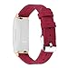 Produktbild Feitb Ersatzgewebtes Canvas Uhrenarmband,Handgelenkband,Vertraglich vereinbarter Designstil,Sportuhr Sportarmband, für Fitbit Inspire/Inspire HR, 150-225mm Handgelenk (Rot)