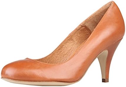 Womens/Ladies Plain Leather Court Shoes