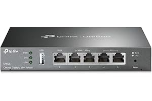 TP-Link TL-R605 - VPN Router Gigabit, Multi-WAN Load Balance, 5-Port, Business Firewall, Omada SDN, OpenVPN, IPsec, QoS, VLAN, Secure Enterprise Gateway