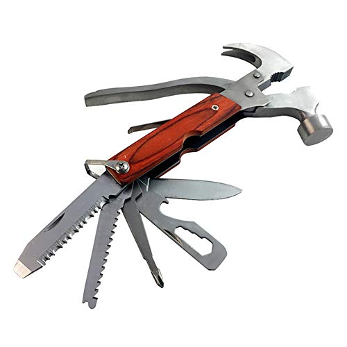 Bestforever21 15 in1 Outil Multifonction Trousse de Secours Marteau Tournevis Pince Pince en Dents de scie