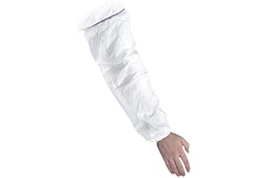 DUPONT Manchette Tyvek, Modèle PS32LA, Blanc, 50cm (Paquet de 20)