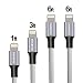 ENACFIRE Lightning Cable iPhone 6 Charger 4Pack (1ft, 3ft, 2X6ft) Assorted Lengths Combination Durable and Fast Charging Cable for iPhone 7/7+/6/6+/6s/6s+/5/5s/5c/SE, iPad and More (Space Gray) RS.2949.00