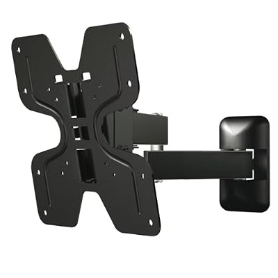 Metronic 451063 Support mural rotatif/inclinable/dépliable pour TV écran 17" à 32" Noir
