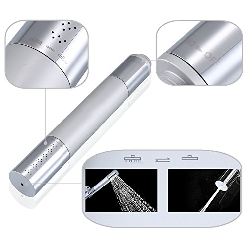 DSIKER Wellness Hoher Druck Wasserspar Duschkopf,2 Jet Brausekopf,Bidet Dusche Intimdusche Hundedusche Spraybrause,Wasserdruck einstellbar,massiv Messing verchromt – Niederdruck geeignet - 6