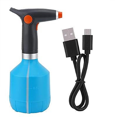 Qinlorgo Bouteille de pulvérisation électrique, Outil d'arrosage de Bouteille de pulvérisation électrique Rechargeable USB pour Plante à Fleurs(Bleu Clair)