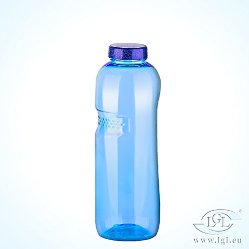 Trinkflaschen-Set: 1L + 0,75L + 0,5L aus Tritan + 3 x Sportdeckel / Wasserflasche / BPA-frei - 4