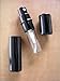 Travel Atomizer. Black Gloss Finish. Refillable. Ideal for Perfume or Aftershave. Also useful for moisturising the eyes and skin. Suitable for Women and Men.