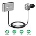 Produktbild KFZ-Ladegerät, 57W Quick Charge 3.0 & Typ C 4 Port USB Car Charger Adapter mit 5FT Verlängerungskabel für Samsung Galaxy S8 S7 S6 Rand, LG V10 V20, Google Pixel, iPhone, Sat Nav, iPad, Macbook und vieles mehr
