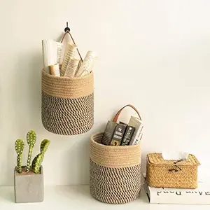 PRINTSHOPPIE Jute Planter Baskets for Plants by Productile (Pack of 2)