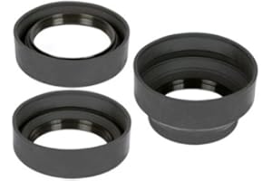 AYEX Khalia-Foto 3-stopniowa gumowa osłona przeciwsłoneczna z gwintem filtra 82 mm, osłona przeciwsłoneczna – ze składaną gumą