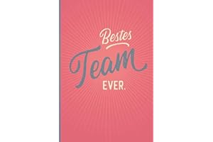 Bestes Team Ever - Notizbuch • Journal • Tagebuch: Originelles Geschenk für Gruppen, Teams und Gäste I 120 Seiten Buch für persönliche Notizen, liniert A5+ I Oldschool Rosa