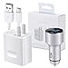 Price comparison product image Huawei Original 4.5V 5A Supercharge + Type C Cable + Sung-LL Car Charger USB Type C Cable Compatible for HUAWEI Mate 9 Mate 9 Pro P10- White and Adapter in Original Retail Package