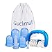 Produktbild Silikon Schröpfen,Guckmall Schröpfen Silikon Therapie,Massage Saugglocken,mit einer Massage-Rolle für Cellulite Entferner Massagegerät, Anti Aging, Anti Cellulite,6 Stück Gesicht & Körper