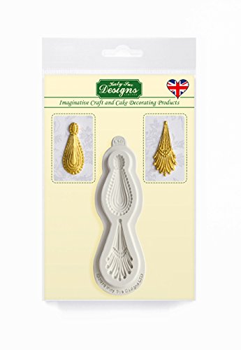 Ornament Drops – Katy Sue Designs Silikonform für Tortendekorationen Cupcakes Fondant und Zuckerwaren