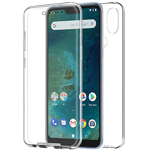 Mb Accesorios XIAOMI MI A2 Lite Funda DE Silicona Delantera + Trasera Doble 100% Transparente