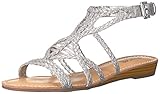 Carlos by Carlos Santana Frauen Turner Offener Zeh Leger Flache Sandalen Braun Groesse 6.5 US /37.5 EU