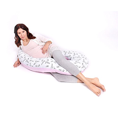 Preisvergleich Produktbild LULANDO Schwangerschafts-Seitenschläfer-Kissen (130x60cm) für Erwachsene und Babys. Stillkissen, Sitzkissen und Lagerungskissen zum Schlafen, Ausruhen und Spielen.
