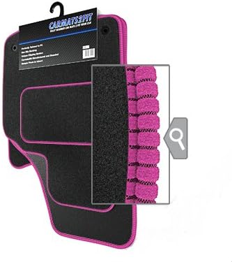 Citroen DS3 (2009 on Models) Car Mats in Black Unique Decorative Binding In Various Colour Choices/550gm Deep Twist Pile comes With 12 Months Warranty And A Guarantee That We Won't Be Beaten On Price For Quality (2-CRC)