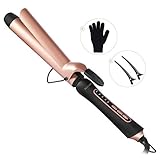 【SCHNELLHEIZUNG】: 5 Hitzeeinstellung von 140 ℃ bis 220 ℃ Haarstab Instant-Hitze in den 60ern und 60m automatische Abschaltung für die Sicherheit.