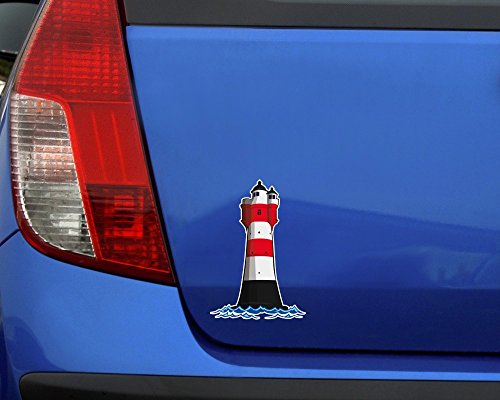 Aufkleber Leuchtturm ‚Roter Sand‘ Deutsche Bucht Leuchtfeuer in 3 Größen (10x15cm ) - 3