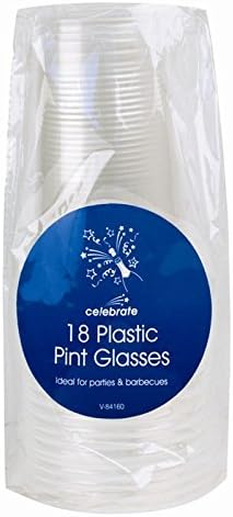 36 Plastic Pint Glasses -2 packs of 18