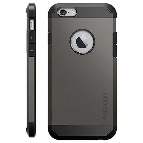 Spigen SGP11612 - Funda para iPhone 6   6S  Plata Negro