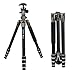 Produktbild Bonfoto B671A Tragbare SLR Kamera-Stativ, Stativ Reise, Dreibeinstativ mit 3D-Kugelkopf Schnellwechselplatte und Einbeinsativ-Funktion für Canon Nikon Sony etc.