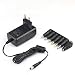 Produktbild KFD Ladegerät Universal Netzteil 12V 1500ma 2000ma für Asus RT-AC1200G Router, Winnovo V146 VokBook PC K147 Laptop Notebook, LED Streifen TFT LCD Monitor Scanner Switching Adapter 7 Adapterstecker