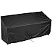 Produktbild Awnic Wasserdichter 3-Sitzer Bankabdeckung Gartenbankabdeckung Anti-UV Beschichtung im Inneren Anti-Wind Schnalle Design -Schwarzes Silber
