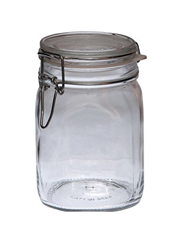 2er Set 1,0L Original Fido Einmachglas mit Bügelverschluss und Gummiring - 3