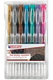 edding 2185 Crystaljelly Gel-Roller (Metallic), 7-st&uuml;ck