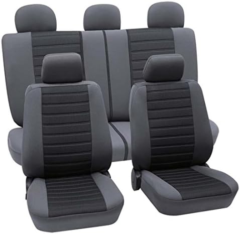 Faszination 101964, car seat covers, complete set, black, grey