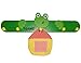 Produktbild Kindergarderobe - Frosch mit Aufbewahrungstasche incl. Name - für Kinder mit 5 Haken - Garderobenleiste Wandhaken Kinderzimmer Garderobe Kleiderhaken / Wandgarderobe - Tier Frösche