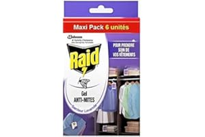 Raid – Gel repelente de polillas, aroma a lavanda, Maxi Pack de 6 unidades
