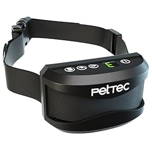 PetTec Collar de Perro con Entrenamiento de Vibración Automática y Sonido para Aprender y Dejar de Ladrar, Pilas Recargable de Larga Duración, Duradero y Resistencia a Cambios Climáticos IP65