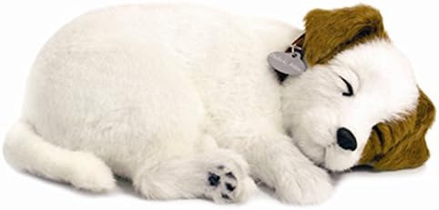 Perfect Petzzz ® The Original Breathing Pet Jack Russell Puppy New Huggable Soft Version Plush Toy Gift Bundle