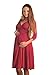 Gorgeous Maternity Dress Vneck Pregnancy Clothing Size 8 10 12 14 16 18 Top 4400 Variety of Colours (14, Burgundy)